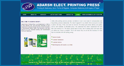 Desktop Screenshot of adarshpress.com