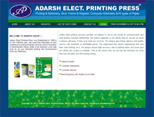 Tablet Screenshot of adarshpress.com